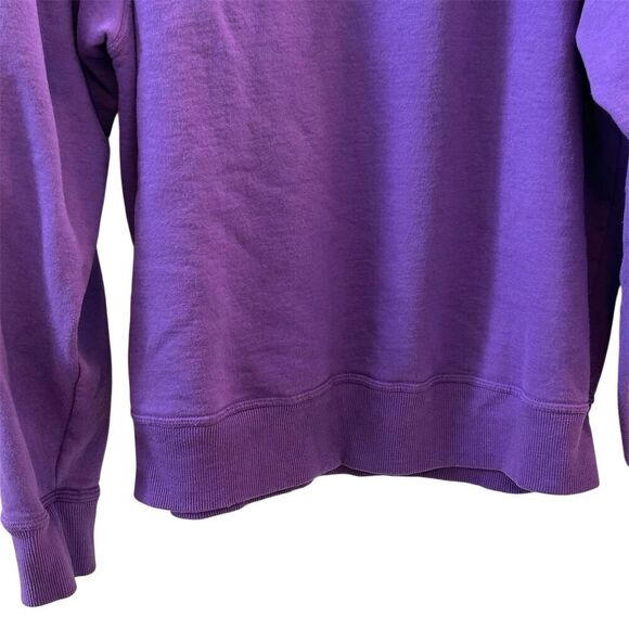 Champion Women's Large Purple Crewneck Sweatshirt Spell Out Logo - Picture 5 of 16